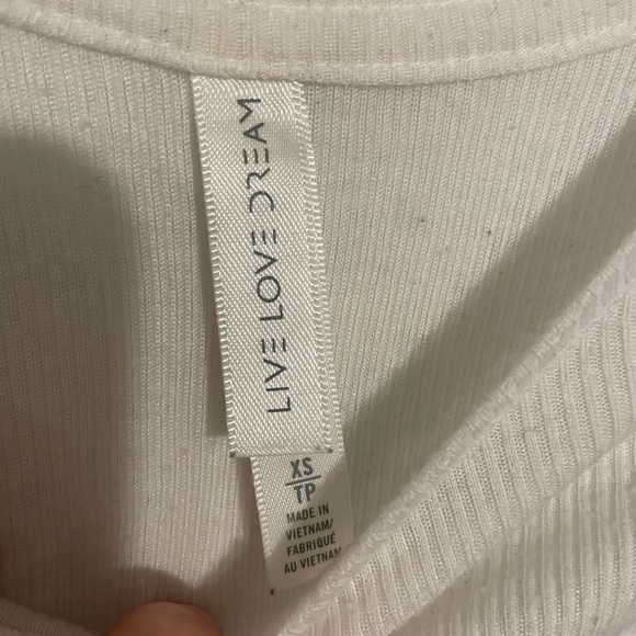 Nighttime sleep ribbed crop top - Picture 2 of 3